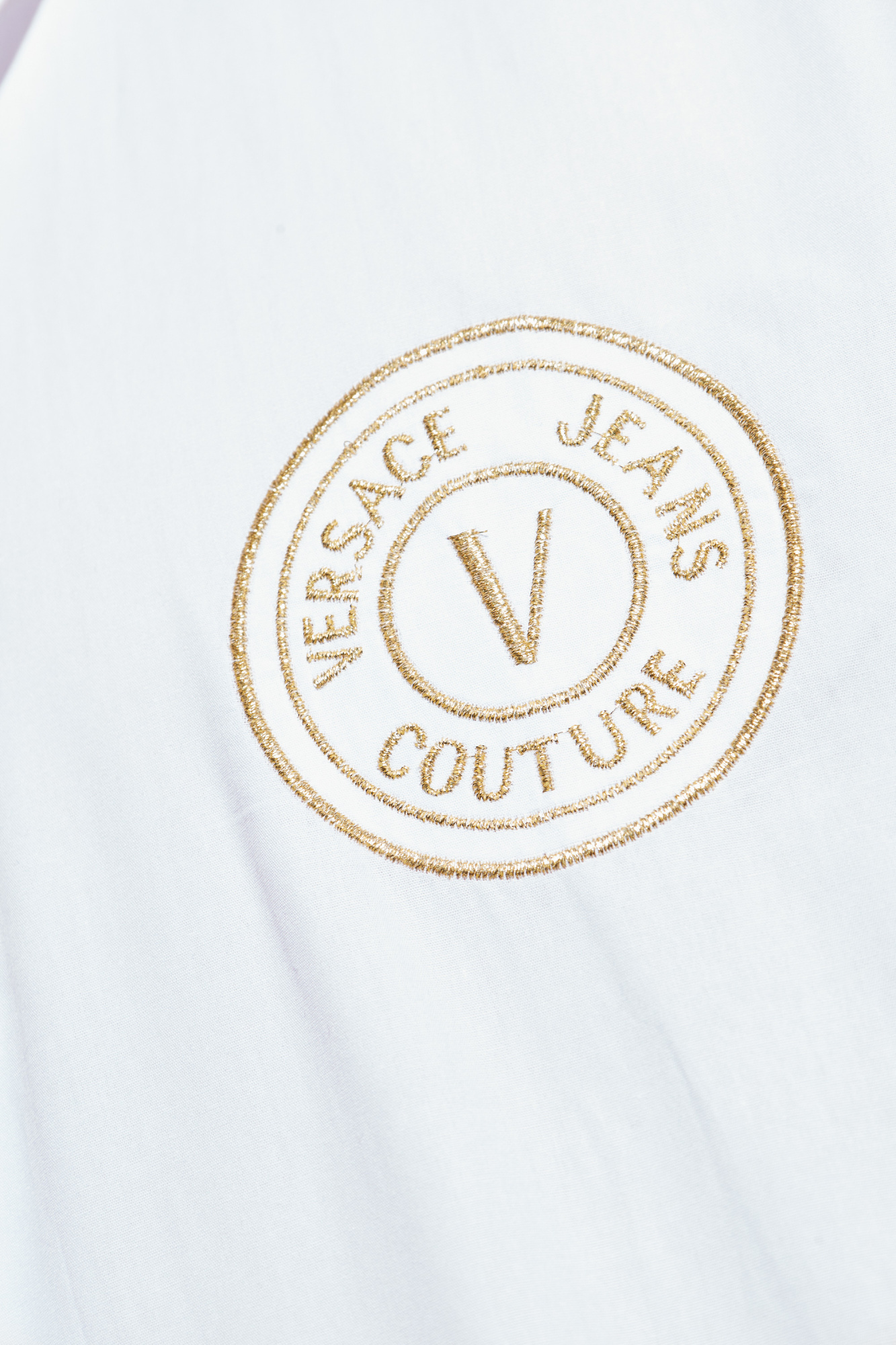 VERSACE GIANI 3 ホワイト長袖カットソー VERSACE JEANS COUTURE ヴェルサーチェ Tシャツ 長袖 ベルサーチ